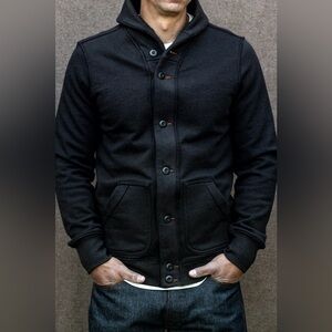 Weis Made French Terry Shaw Collar Cardigan